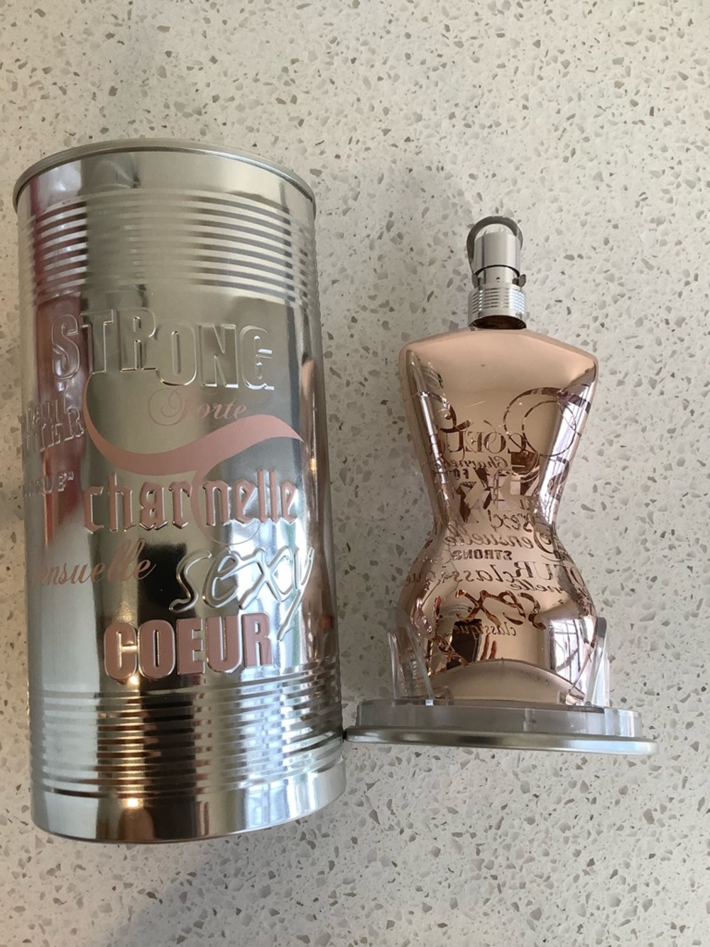 Jean Paul Gaultier Classique collectible empty bottle and canister